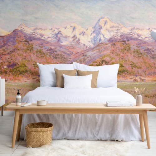 Pink Matisse Meadow Painting Mural