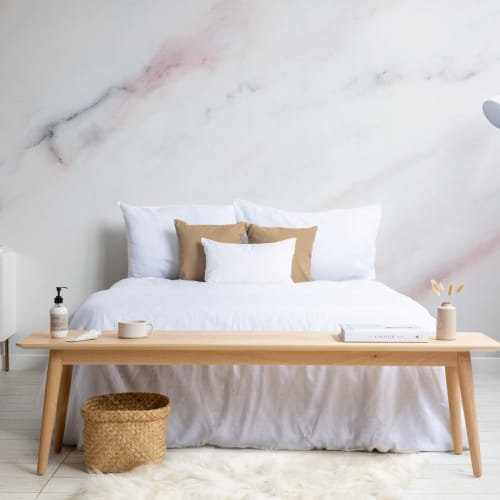 Soft Pastel Pink Marble Wallpaper Mural