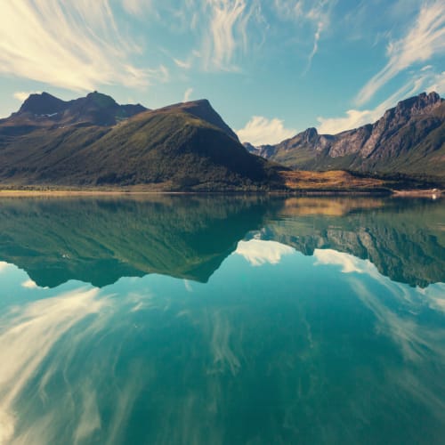 Fototapeta z norweskim fiordem