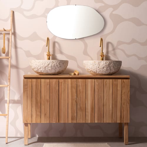 Abstract Modern Botanical Shapes Neutral Wallpaper Mural