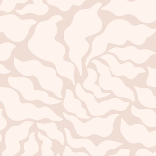Abstract Modern Botanical Shapes Neutral Wallpaper Mural