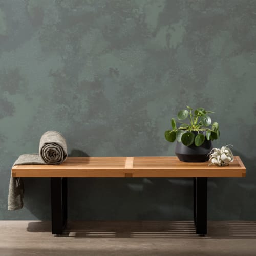 Dark Green Moss Textures Wallpaper Mural