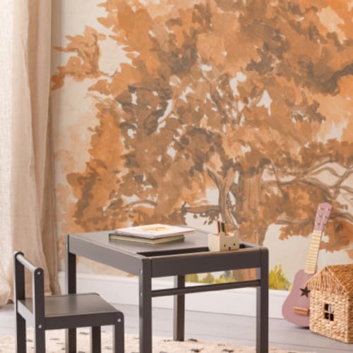 Autumn Oak Tree Wallpaper Mural