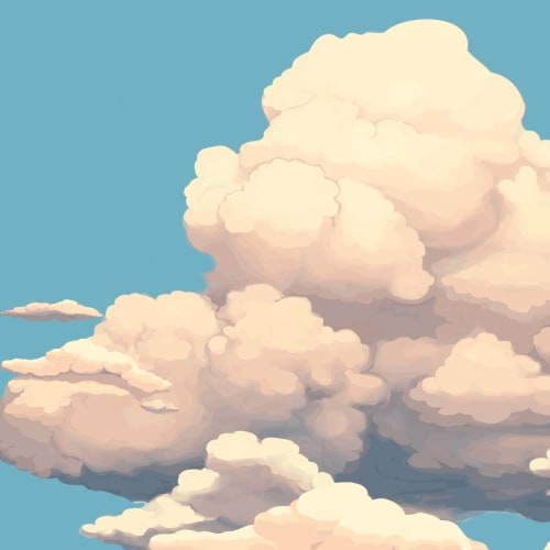Fototapete Große Wolken