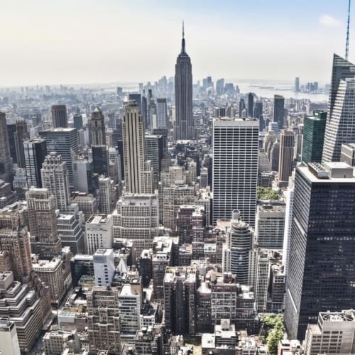 Luftfoto af New York Tapetmaleri