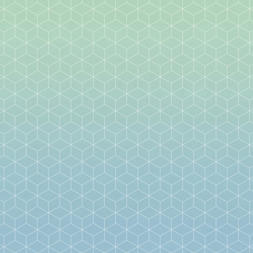 Aquamarine Patterned Ombre Wallpaper Mural