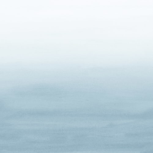 Light Blue Watercolor Ombre Ocean Wallpaper Mural
