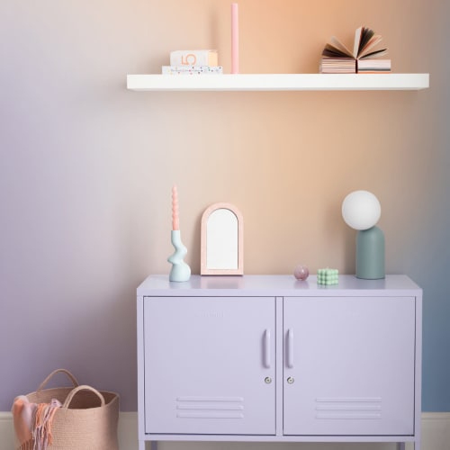 Blue, Orange and Lilac Ombre Wallpaper Mural