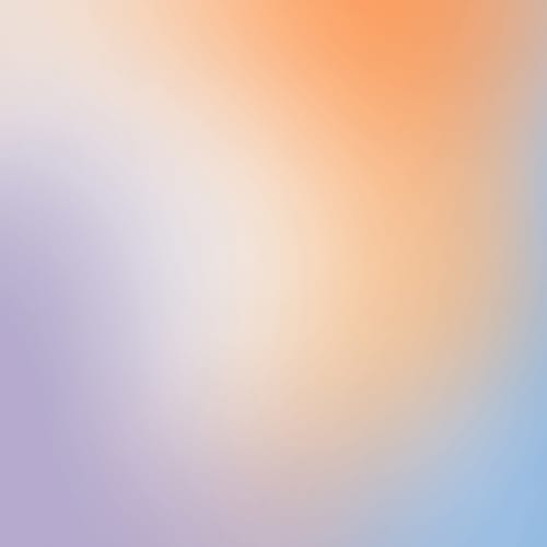 Blue, Orange and Lilac Ombre Wallpaper Mural
