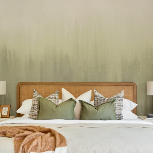 Muted Green Textured Ombre Atmosphere Wall Mural