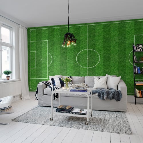 Grass wall mural for the sport interested