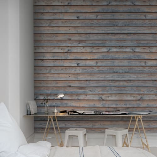 Brilliant wallpaper that looks like realistic wooden boards