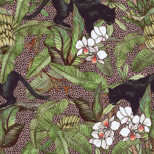 Papel de parede com panteras e leopardos