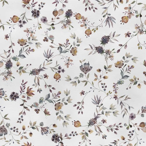 Fleurs et feuilles se balançant