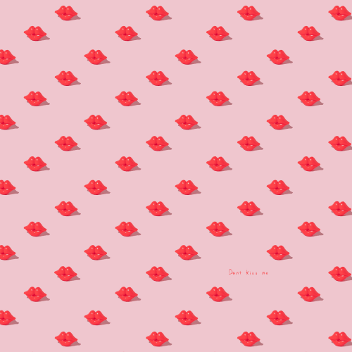 Gewagte Tapete in Rosa und Rot
