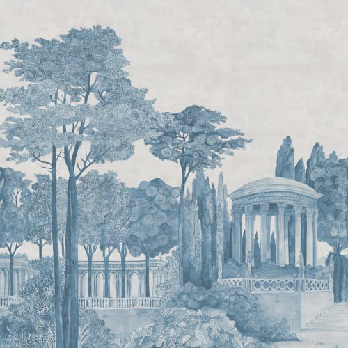 Lush Trees and Stately Buildings