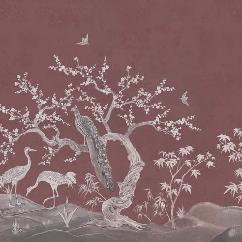 Graceful Birds and Blossoming Branches
