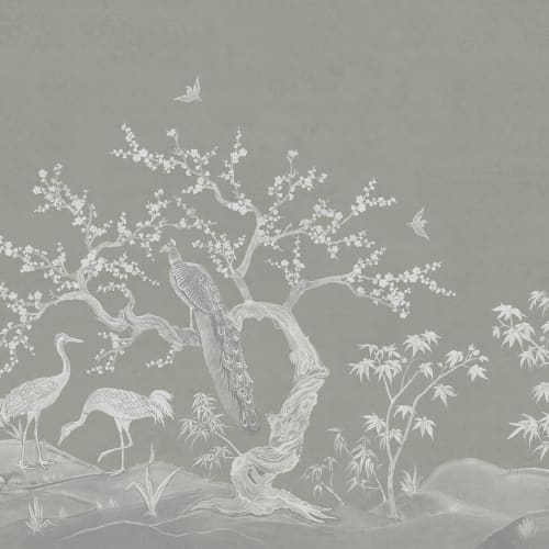 Graceful Birds and Blossoming Branches