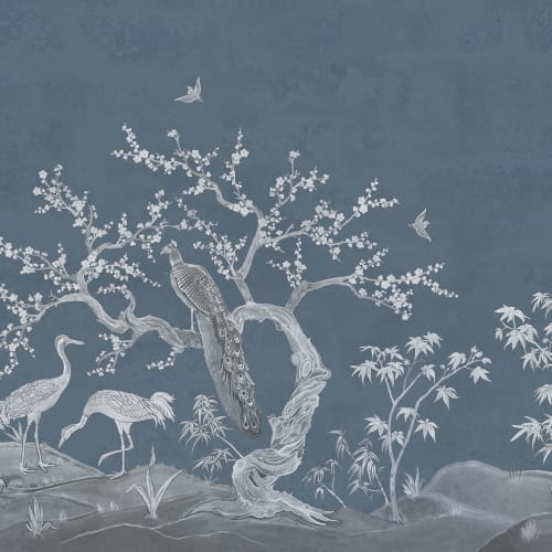 Graceful Birds and Blossoming Branches