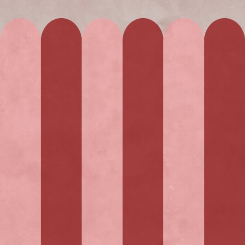 Vibrant Raspberry Stripes