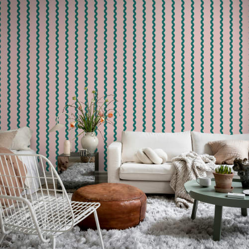 Playful Pink Waves