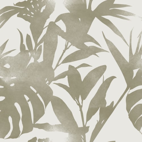 Umarme die Natur mit blattreichen Silhouetten