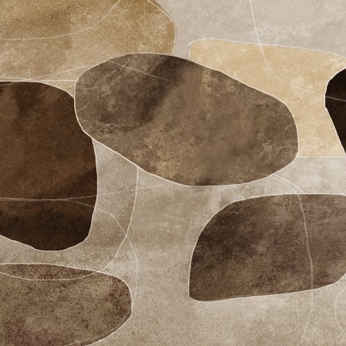 Umarme Erdtöne mit geometrischem Flair