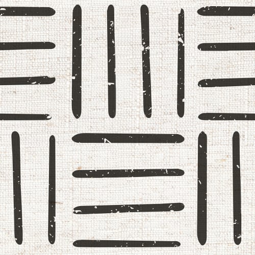 Black & White Tribal Lines Wallpaper Mural