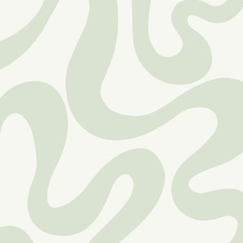 Green Groovy Wiggly Lines Repeat Pattern Wallpaper