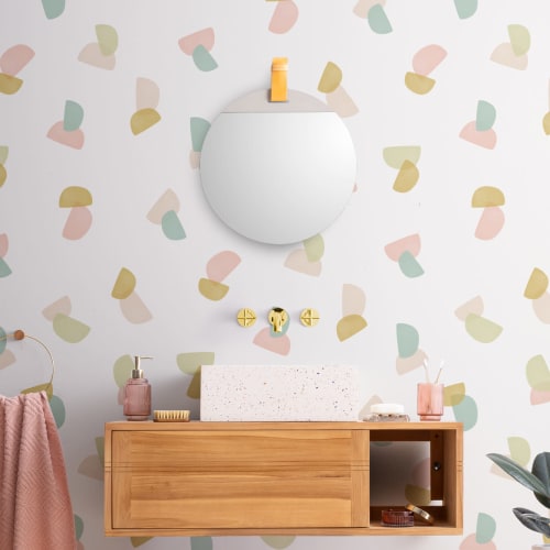 Colorful Pastel Moons Wallpaper