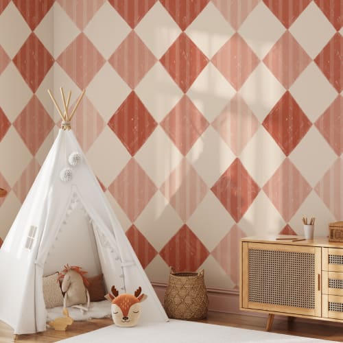 Mural de papel pintado Red Stripe Harlequin