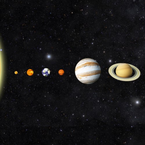 Os Planetas Papel de Parede Mural