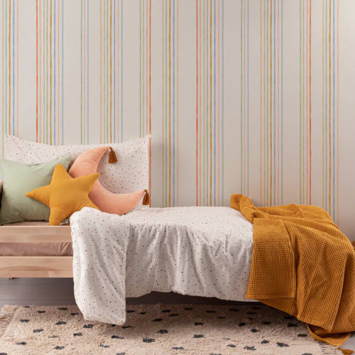 Rainbow Chalk Lodrette striber Tapetmaleri