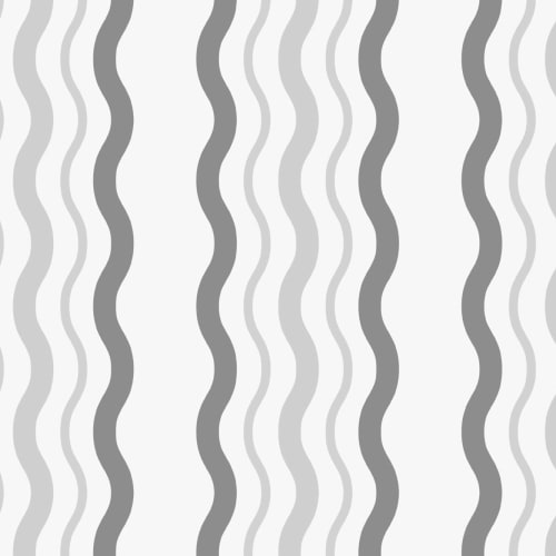Grey Ric Rac Striped Repeat Pattern Wallpaper