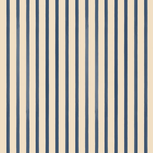 Elegant Blue Striped Pattern Wall Mural