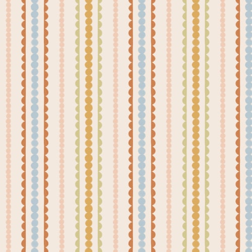 Mural de rayas verticales Multi Scallop