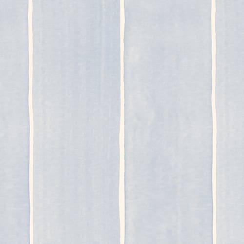 Blue Thick Vertical Stripes Watercolor Painted Wallpaper