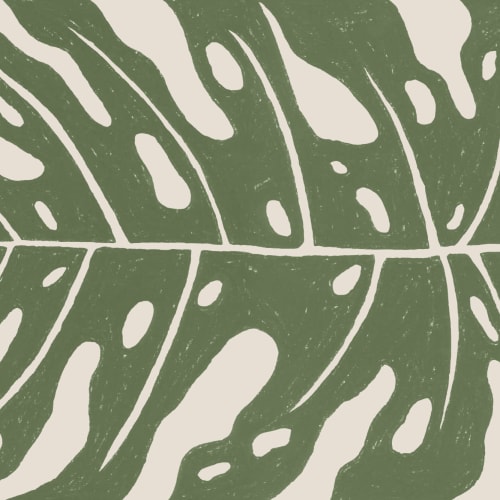 Vihreä jättiläinen Monstera Leaf kuvatapetti