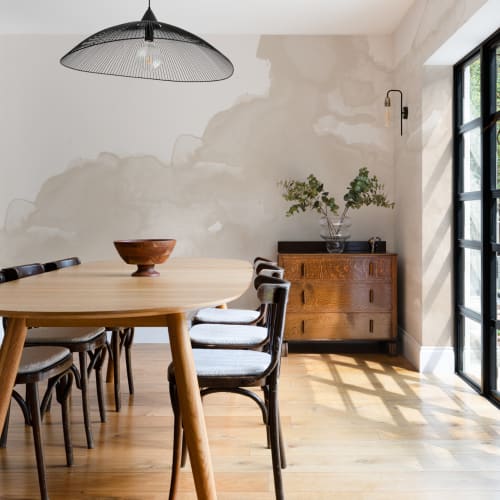 Neutral Abstract Watercolor Wallpaper Mural