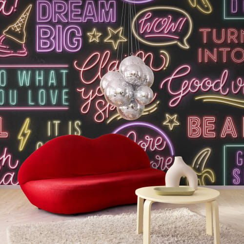 neon wallpaper for walls