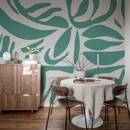 leaf wallpaper mural