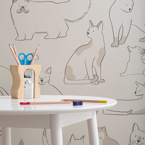 cat mural wallpaper