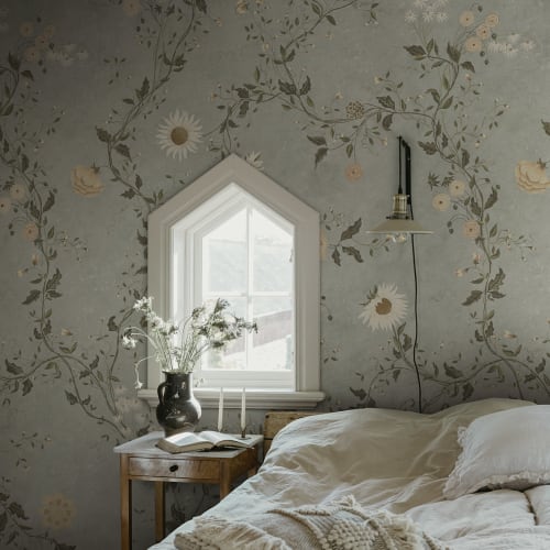 light blue wallpaper for bedroom