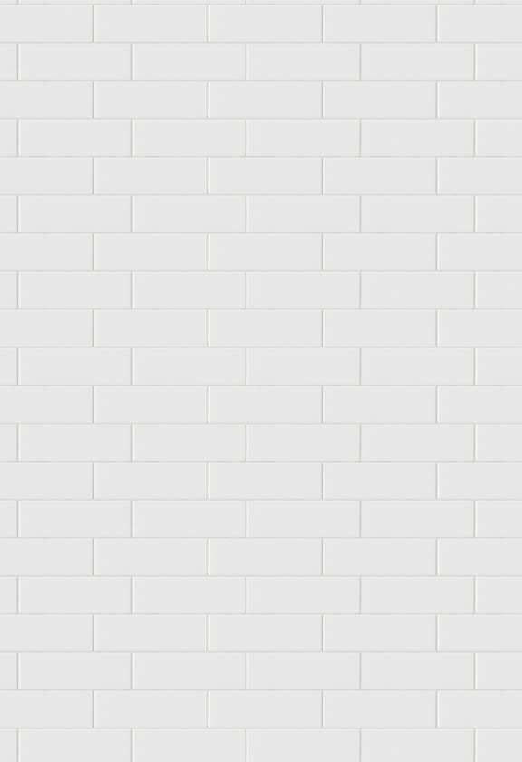 Oblong Tiles, White - Wallpaper | Rebel Walls