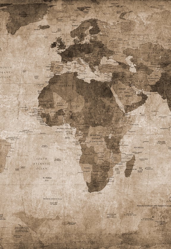 World Map, Brown - Wallpaper | Rebel Walls World Map, Brown - Wallpaper | Rebel Walls