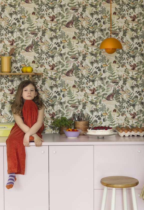 Wildlife Creek Sand - Wallpaper | Rebel Walls