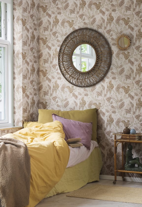 Squirrel Mountain Pink - Wallpaper | Rebel Walls Squirrel Mountain Pink - Wallpaper | Rebel Walls