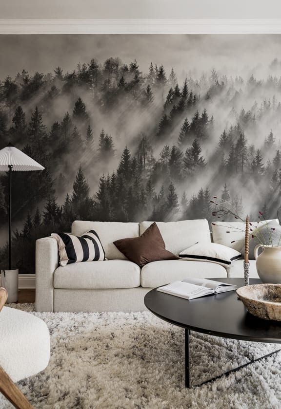 Foggy Forest 벽지 Rebel Walls