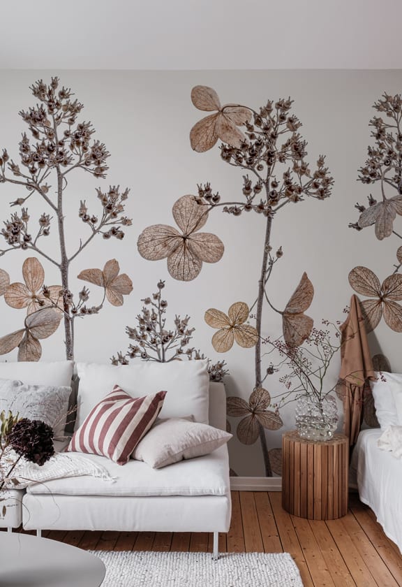 Dried Flowers Wallpaper Rebel Walls