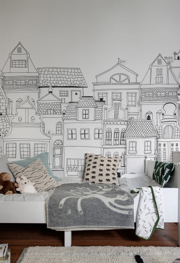 London Houses - Wallpaper | Rebel Walls London Houses - Wallpaper | Rebel Walls